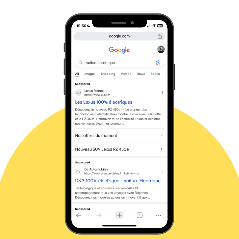 search ads telephone